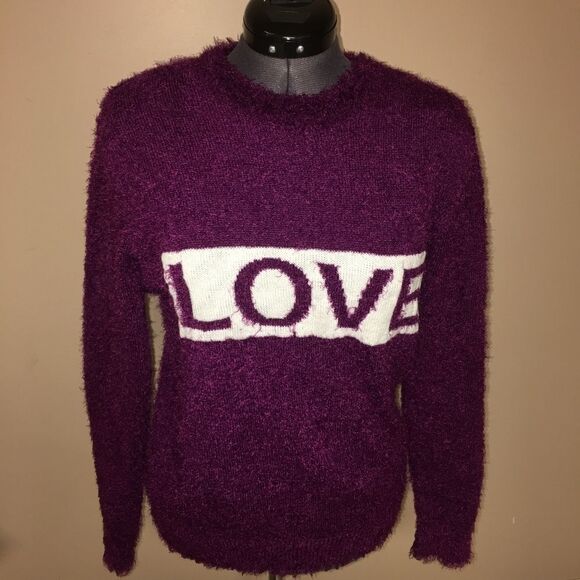 Joe Boxer eyelash Love Sweater size XL - Picture 1 of 6